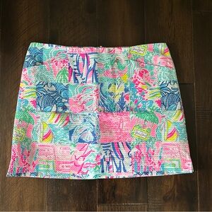 EEUC Lilly Pulitzer Tropical Patchwork Skort